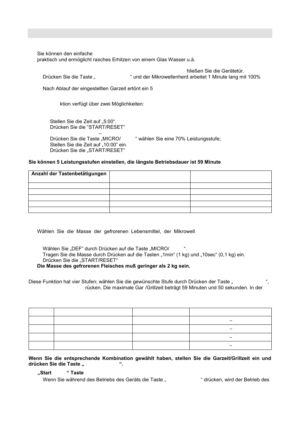 Bedienungshinweise | Gorenje GMO-20 DGW User Manual | Page 40 / 148