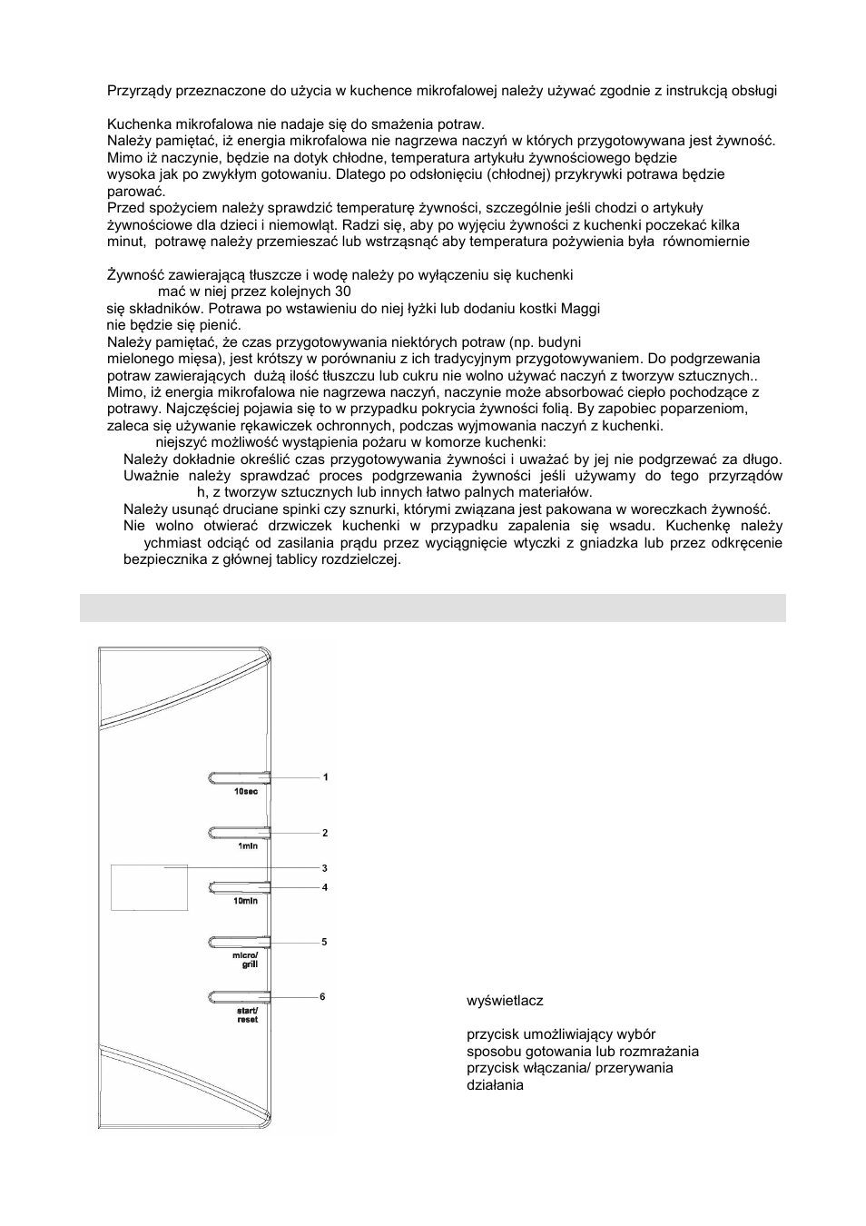 Opis kuchenki | Gorenje GMO-20 DGW User Manual | Page 59 / 148