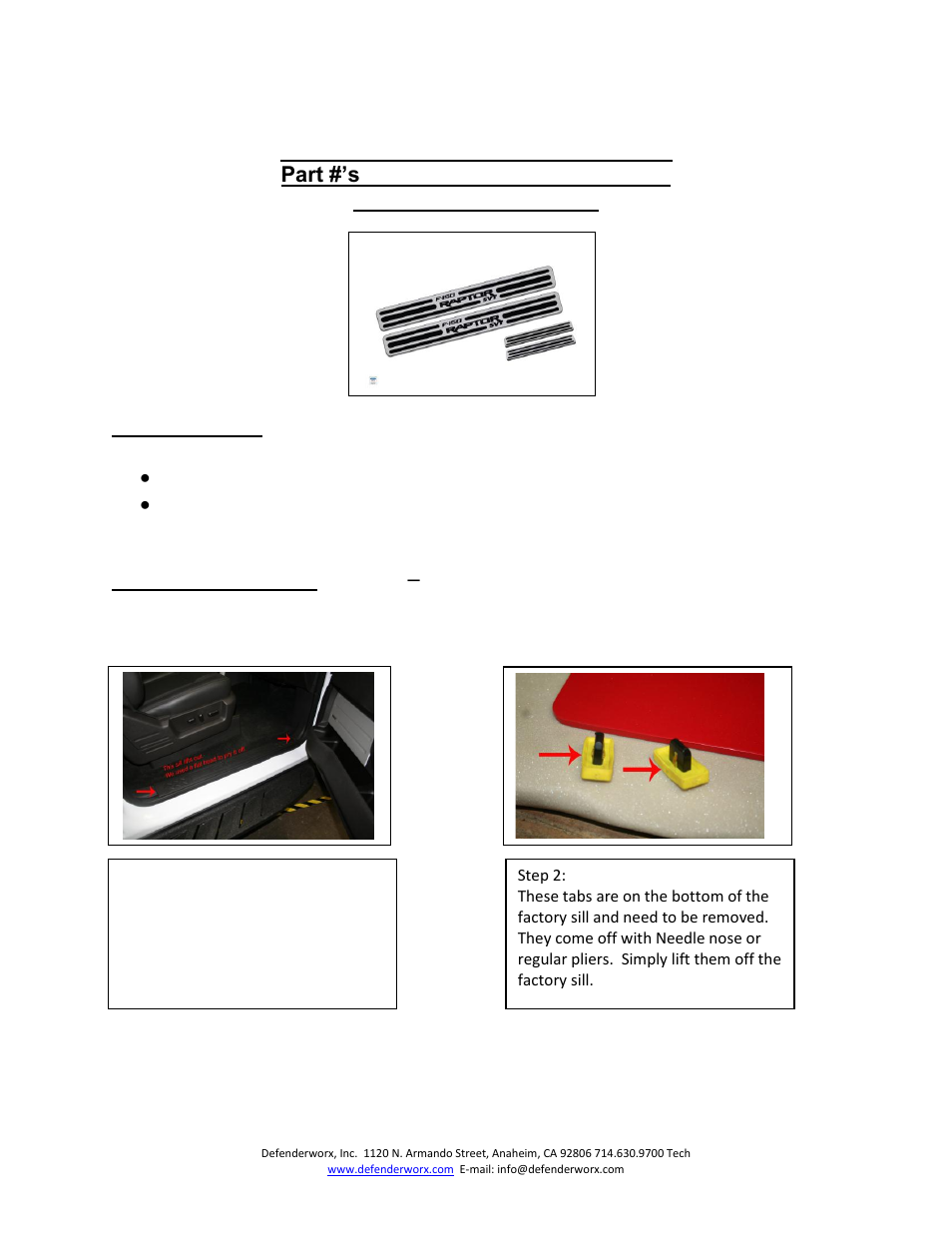 DefenderWorx Door Sills User Manual | Page 2 / 3
