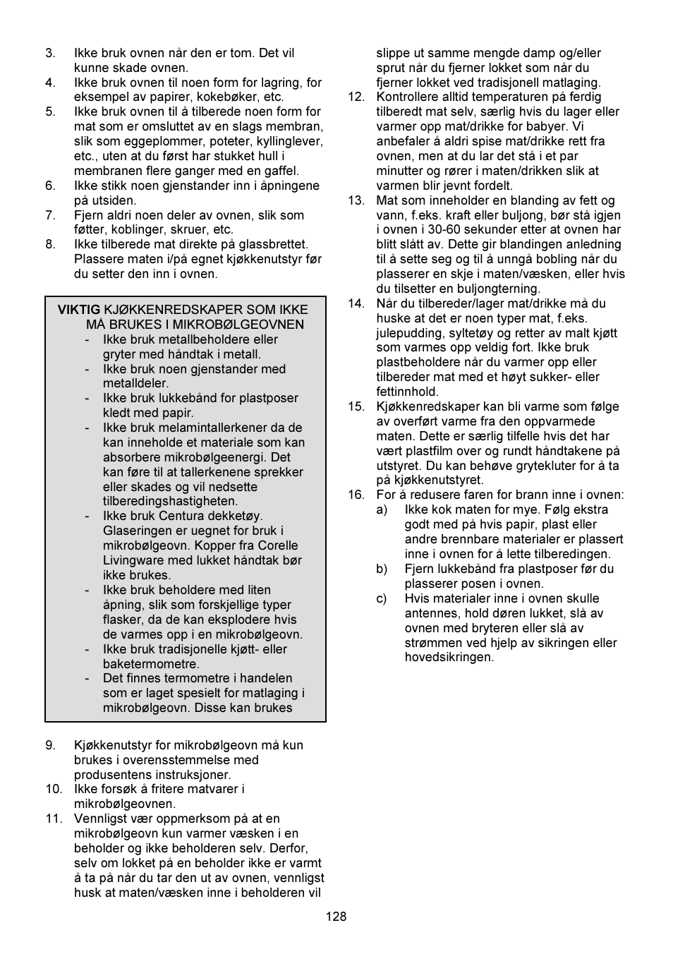 Gorenje GMO-23 DGW User Manual | Page 128 / 160