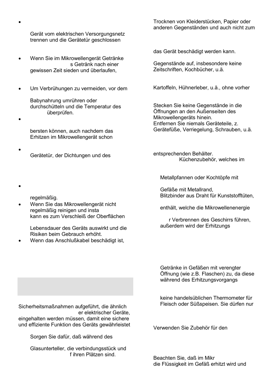 Allgemeine sicherheitshinweise | Gorenje GMO-23 DGB User Manual | Page 41 / 168