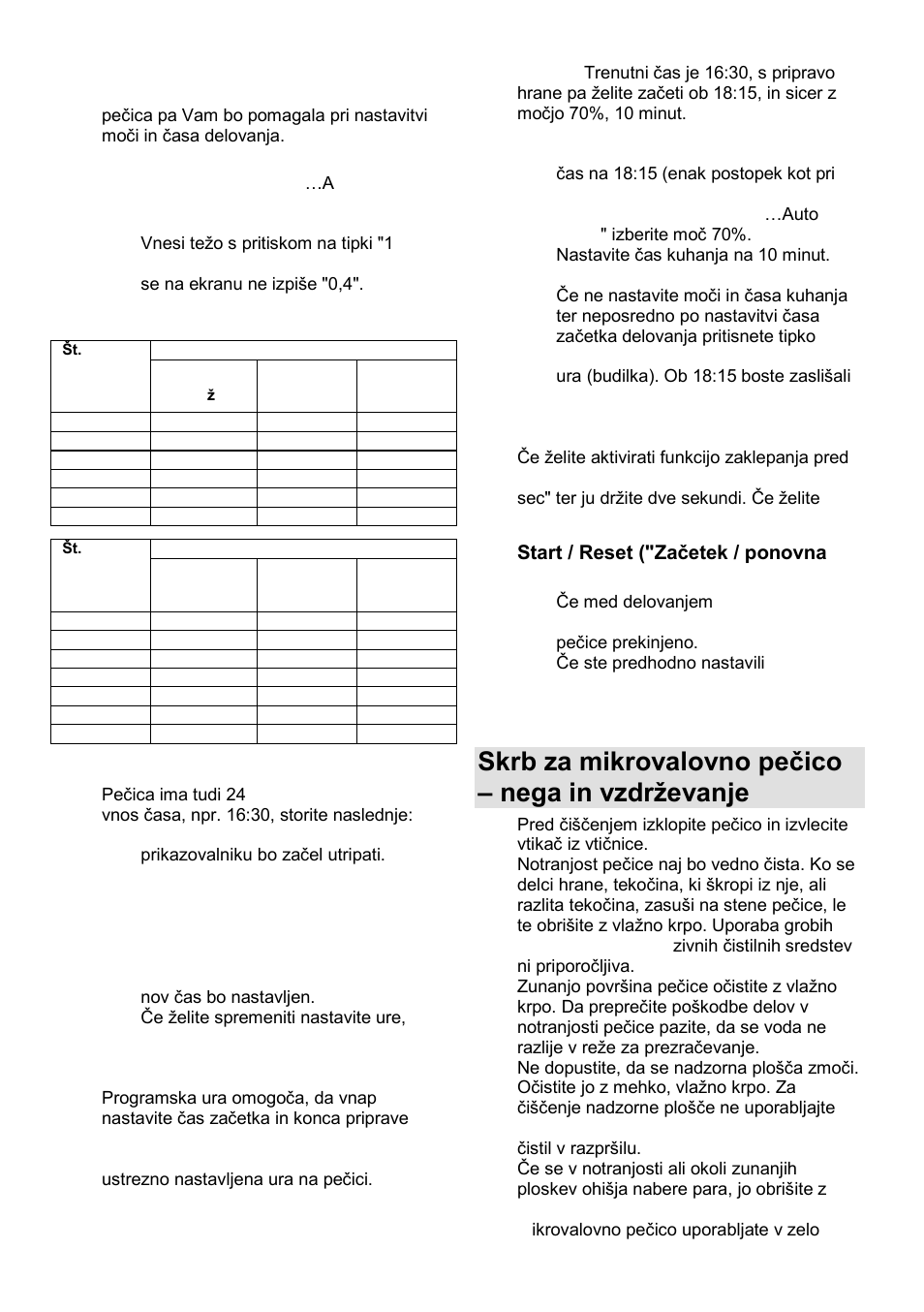Skrb za mikrovalovno peĉico – nega in vzdrņevanje | Gorenje GMO-23 DGB User Manual | Page 8 / 168