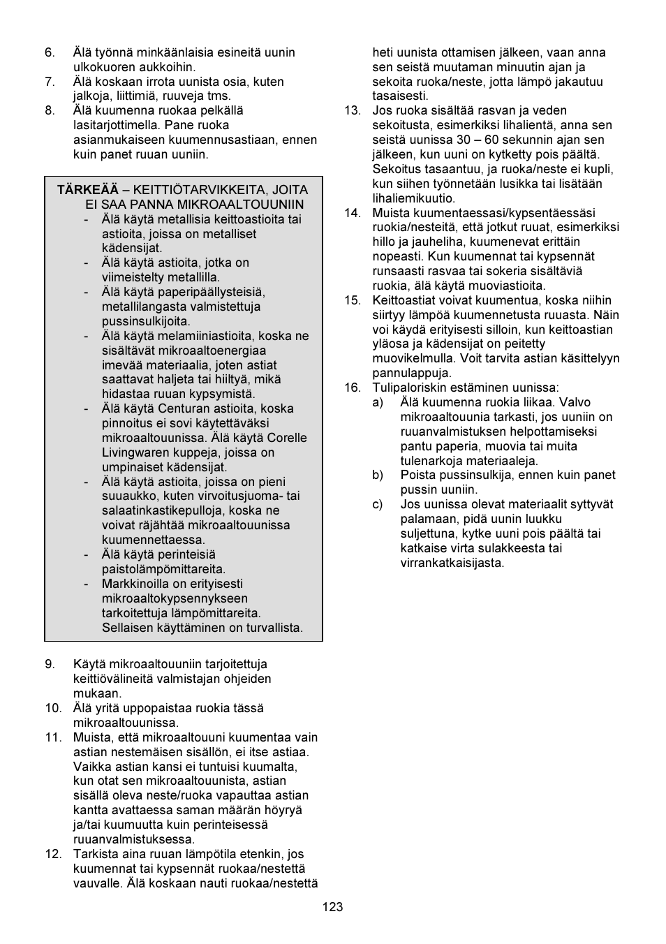 Gorenje GMO-23 DW User Manual | Page 123 / 144