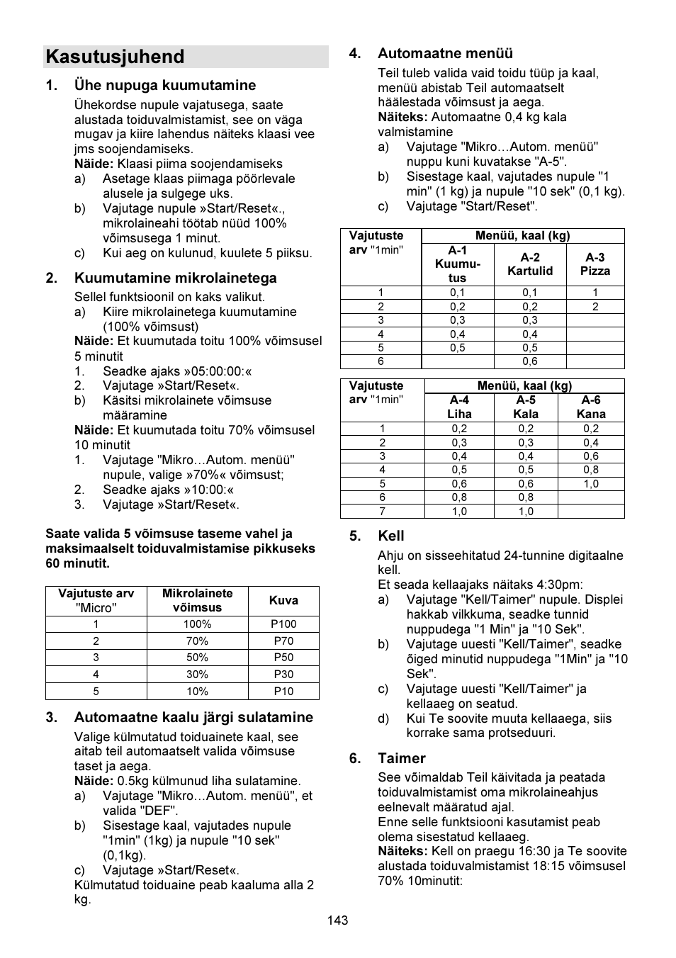 Kasutusjuhend | Gorenje GMO-23 DW User Manual | Page 143 / 144