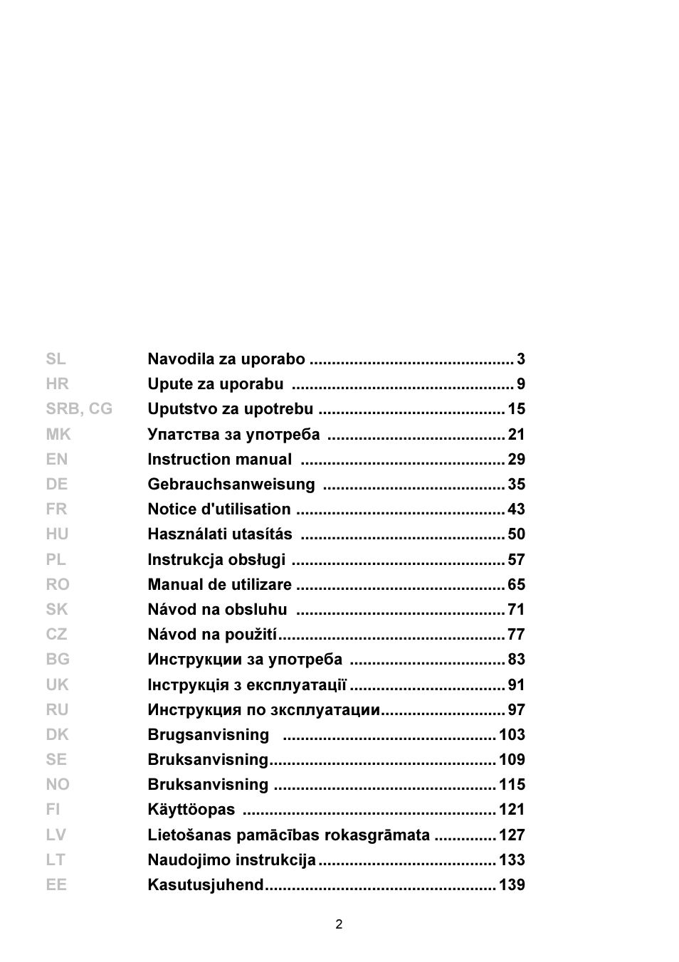 Gorenje GMO-23 DW User Manual | Page 2 / 144