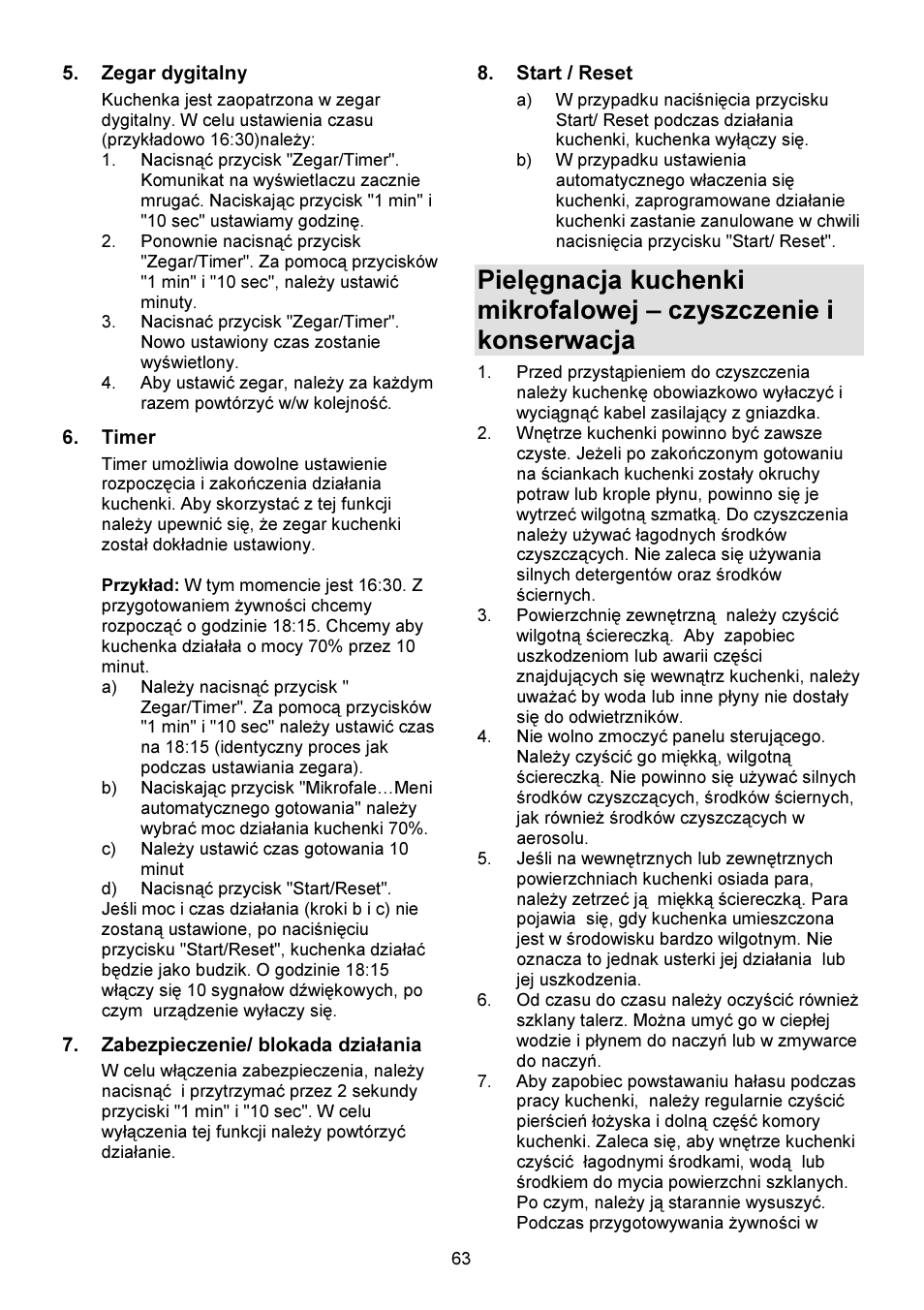 Gorenje GMO-23 DW User Manual | Page 63 / 144