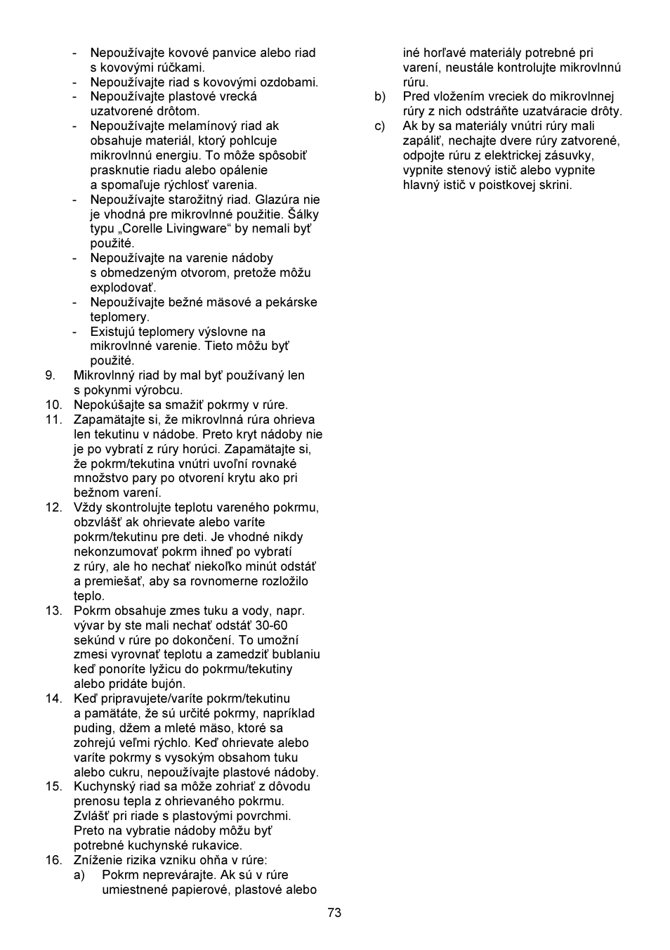 Gorenje GMO-23 DW User Manual | Page 73 / 144