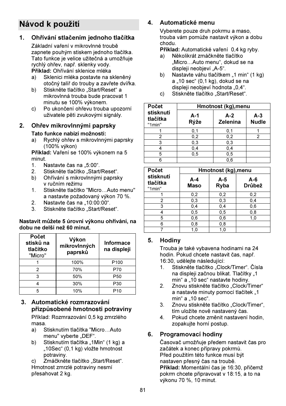 Návod k použití | Gorenje GMO-23 DW User Manual | Page 81 / 144