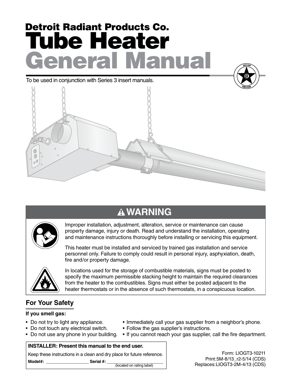 Detroit Radiant Products Company DES3 Series User Manual | 36 pages