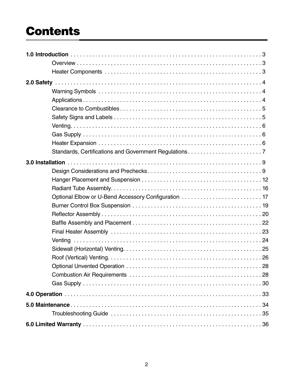 Detroit Radiant Products Company DES3 Series User Manual | Page 2 / 36