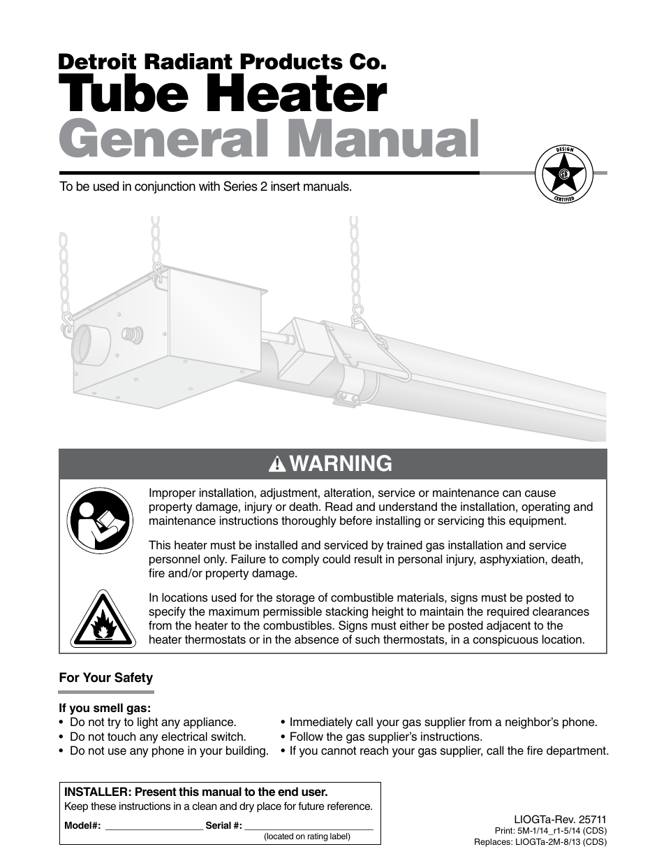 Detroit Radiant Products Company SV Series User Manual | 36 pages