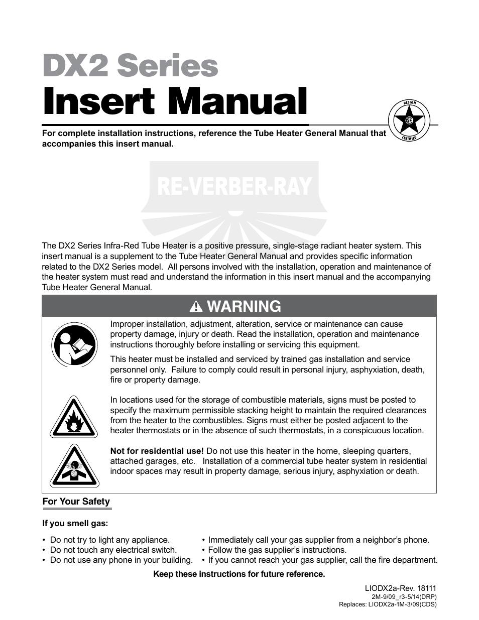 Detroit Radiant Products Company SS Series User Manual | 20 pages