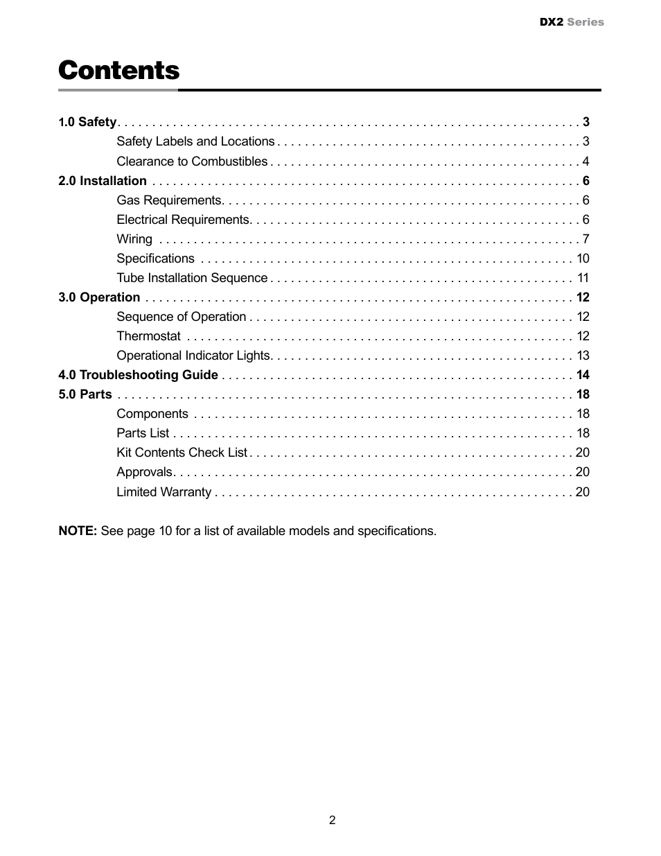Detroit Radiant Products Company SS Series User Manual | Page 2 / 20