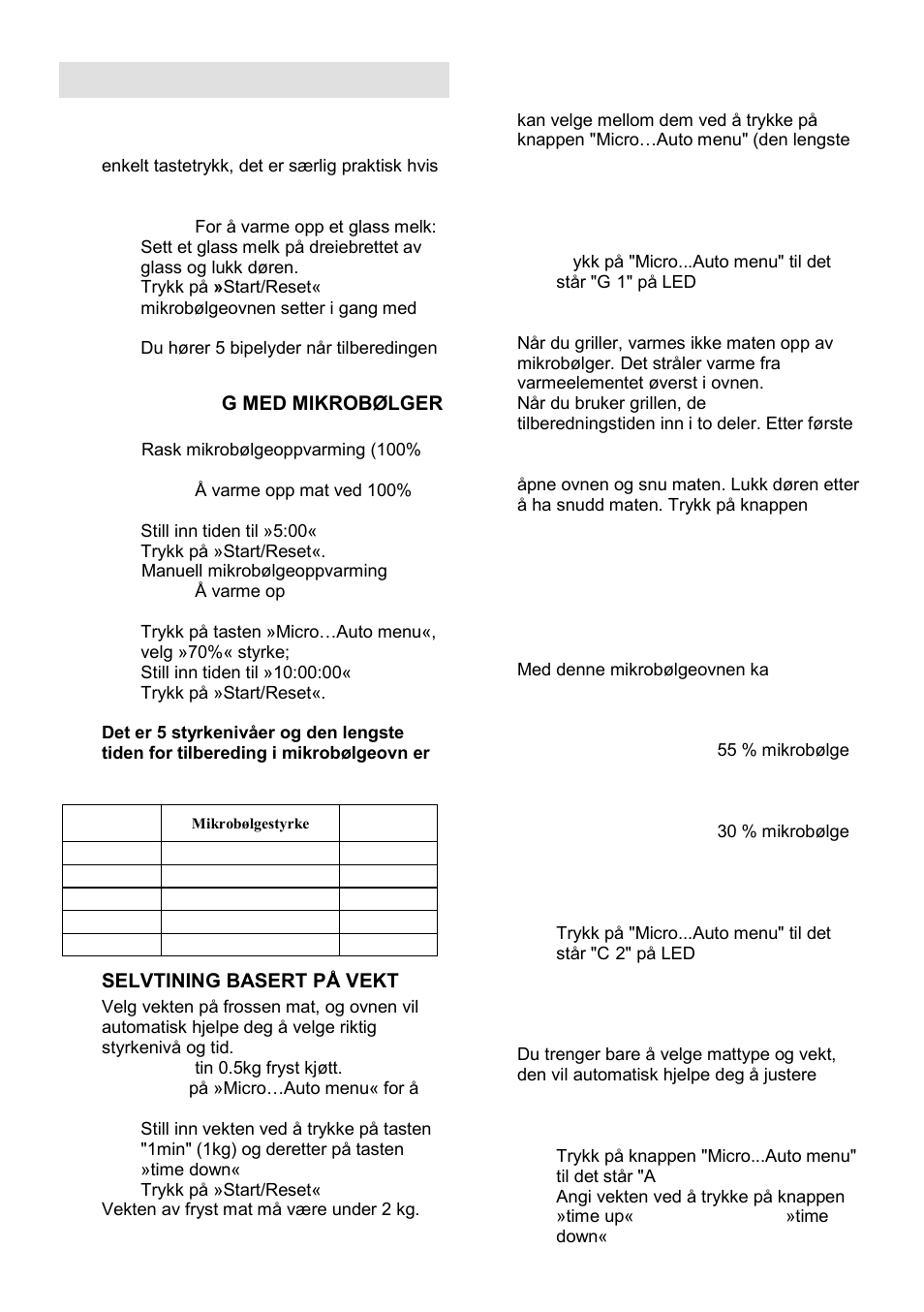 Brukerinstruksjoner | Gorenje GMO-23 A User Manual | Page 132 / 169