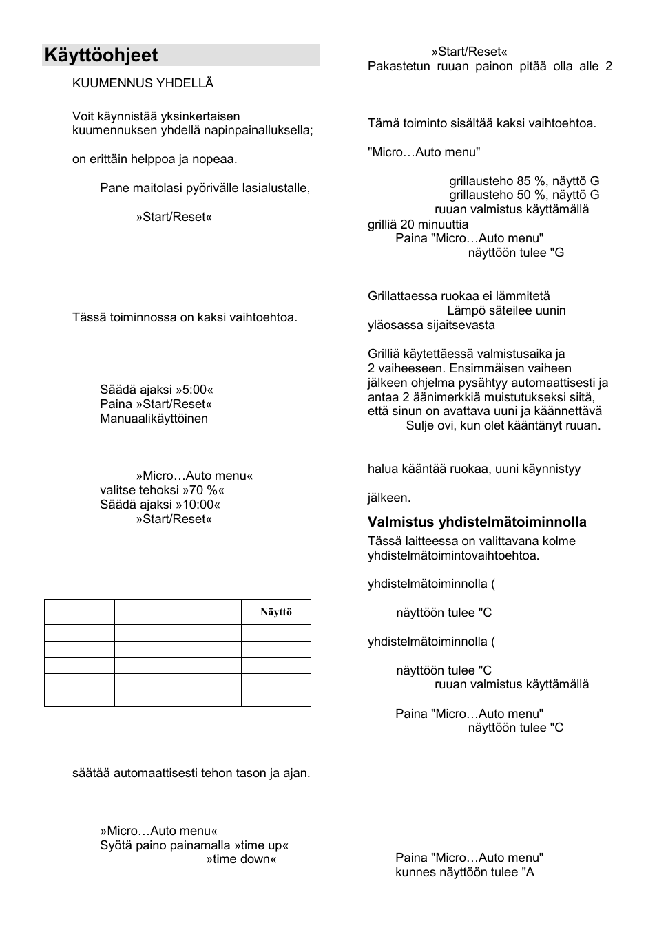 Käyttöohjeet | Gorenje GMO-23 A User Manual | Page 139 / 169
