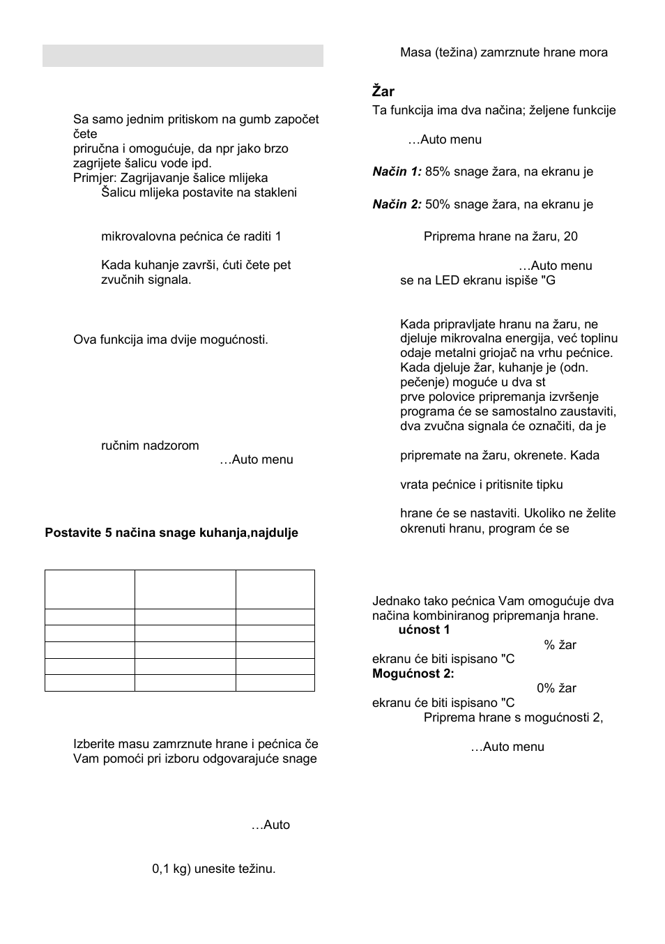 Uputstva za upravljanje | Gorenje GMO-23 A User Manual | Page 14 / 169