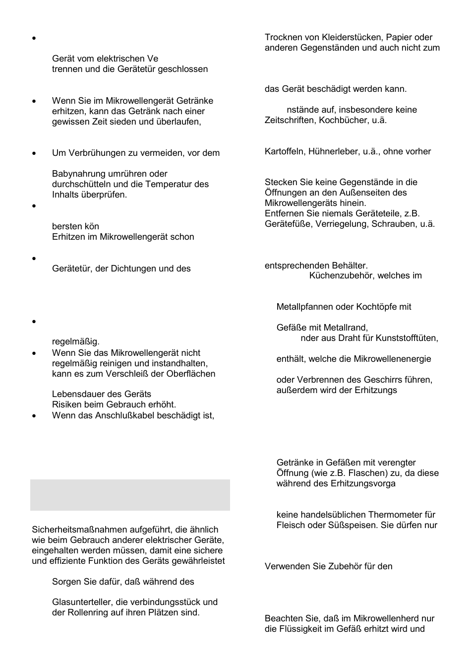 Allgemeine sicherheitshinweise | Gorenje GMO-23 A User Manual | Page 41 / 169