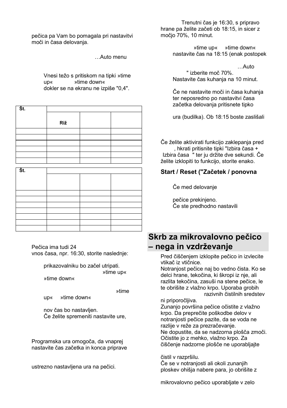 Skrb za mikrovalovno peĉico – nega in vzdrņevanje | Gorenje GMO-23 A User Manual | Page 8 / 169