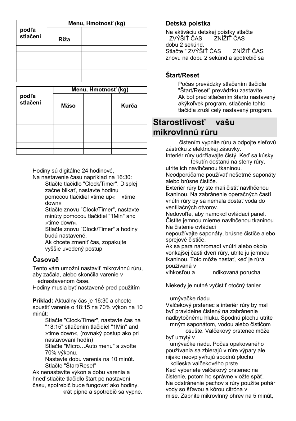 Starostlivosť o vańu mikrovlnnú rúru | Gorenje GMO-23 A User Manual | Page 83 / 169