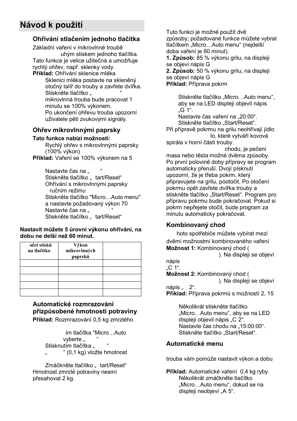 Návod k pouņití | Gorenje GMO-23 A User Manual | Page 89 / 169