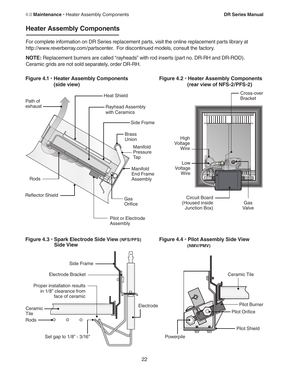 Heater assembly components | Detroit Radiant Products Company DR Series User Manual | Page 22 / 24