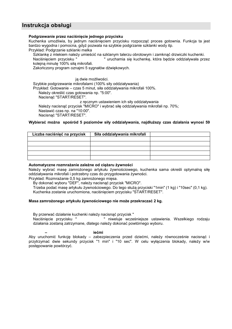 Instrukcja obsługi | Gorenje GMO-20 DW User Manual | Page 59 / 97