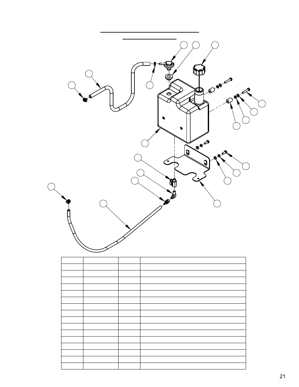 Fuel tank assembly, post 2010 (epa compliant), Fuel tank assembly (epa compliant) | Diamond Products CG-1 Mini Groover User Manual | Page 21 / 32