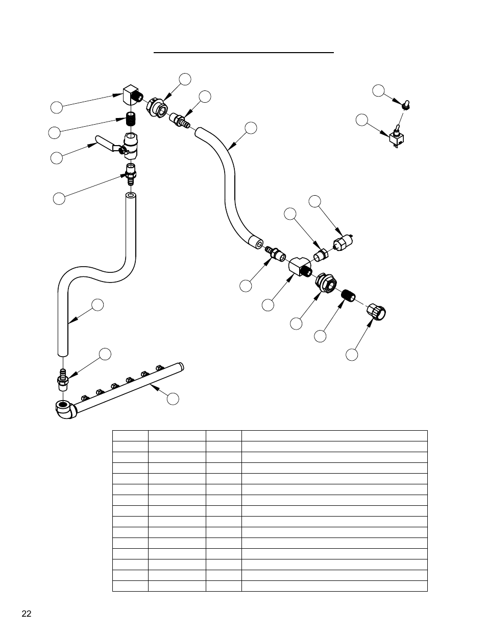 Water supply assembly | Diamond Products CG-1 Mini Groover User Manual | Page 22 / 32