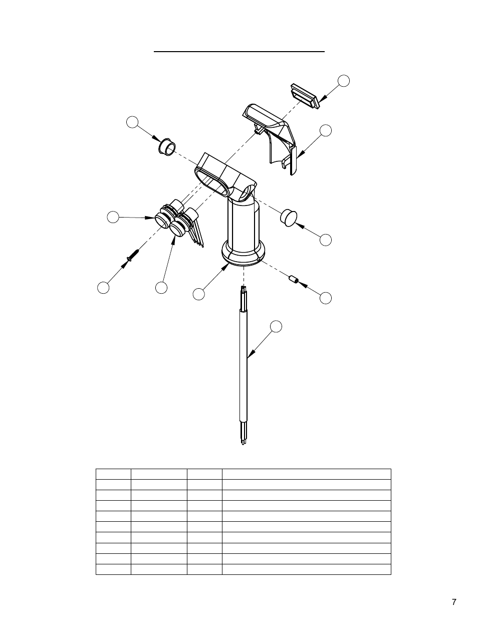 Control grip assembly | Diamond Products CG-1 Mini Groover User Manual | Page 7 / 32