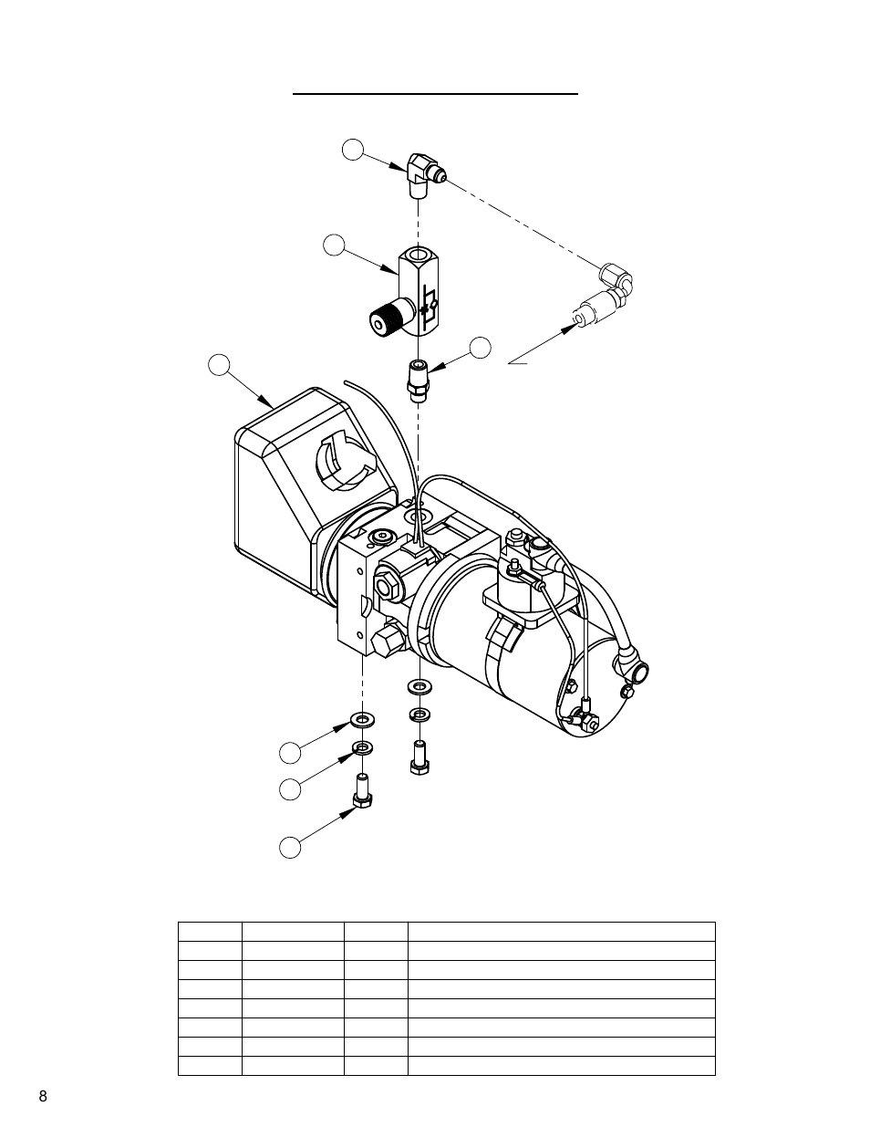 Lift pump assembly | Diamond Products CG-1 Mini Groover User Manual | Page 8 / 32