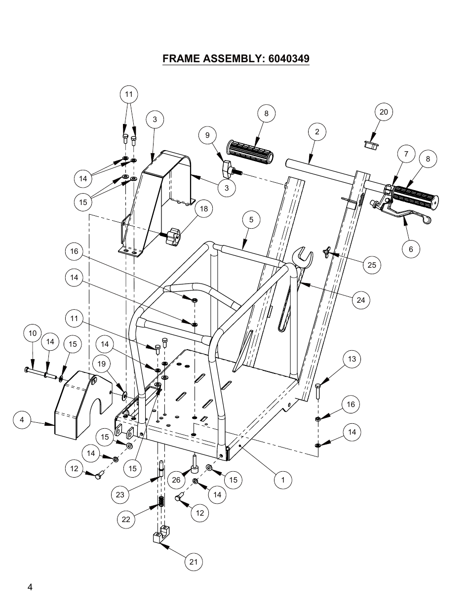 P4-p5 frame assembly, Sheet1, Drawing view2 | Diamond Products CC155 User Manual | Page 4 / 12