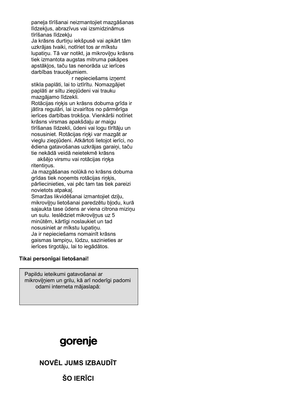 Gorenje GMO-23 Ora Ito W User Manual | Page 154 / 175