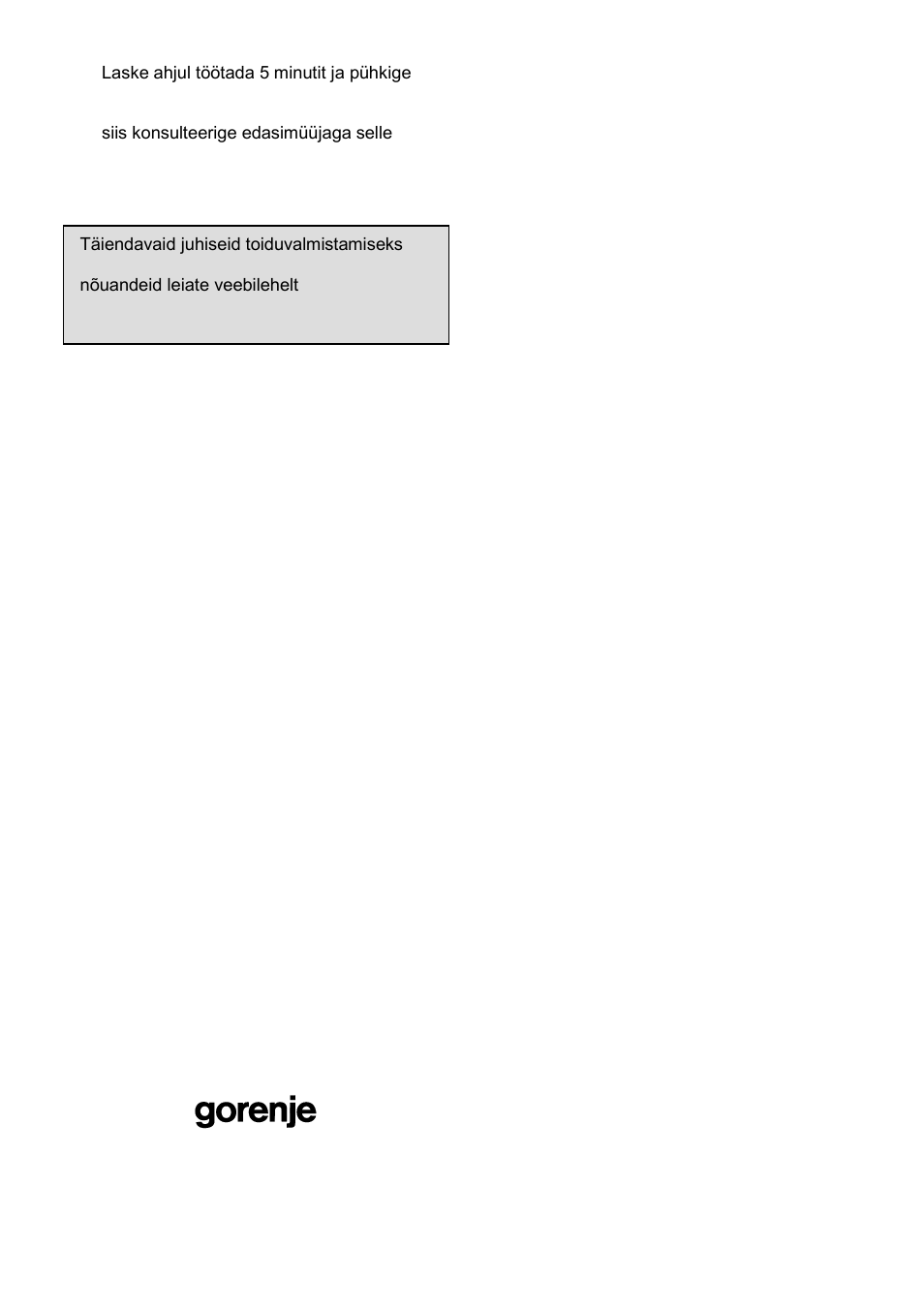 Gorenje GMO-23 Ora Ito W User Manual | Page 168 / 175