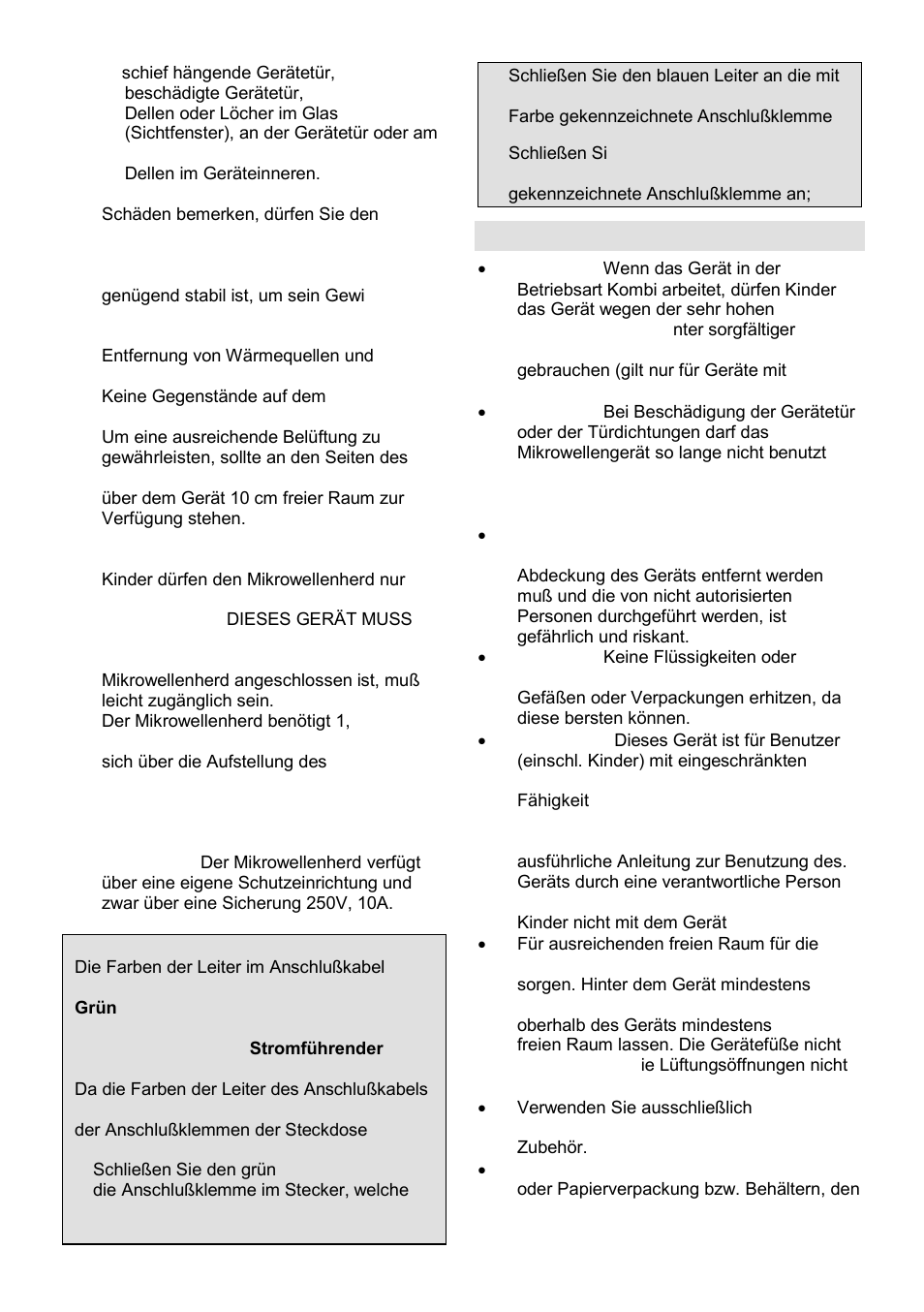 Wichtige sicherheitshinweise | Gorenje GMO-23 Ora Ito W User Manual | Page 40 / 175