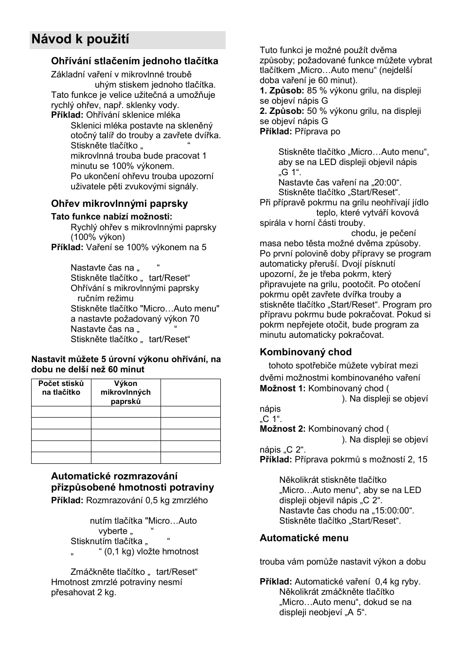 Návod k pouņití | Gorenje GMO-23 Ora Ito W User Manual | Page 88 / 175