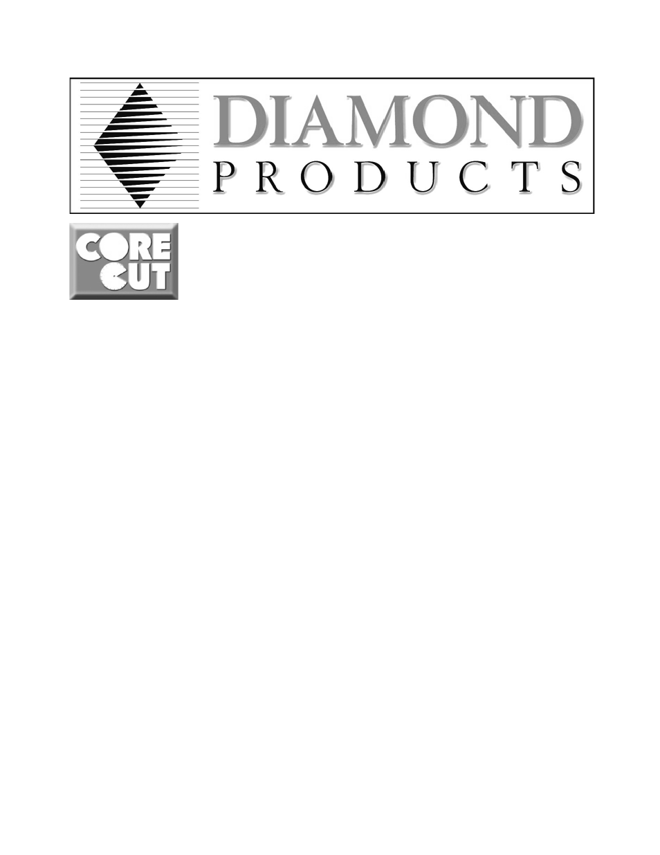 Diamond Products CC155 User Manual | 28 pages