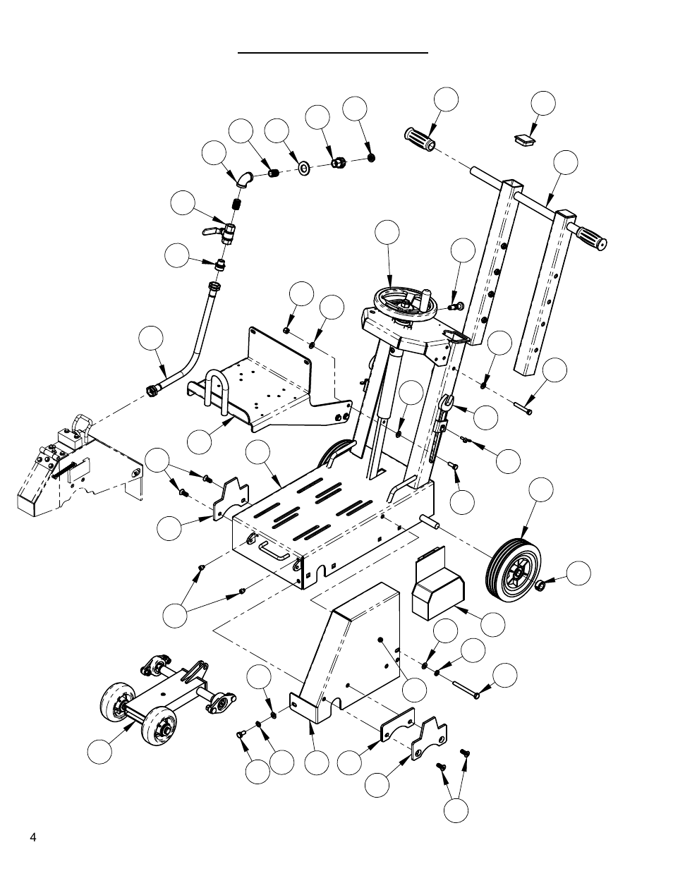 Common parts (diagram), Common parts….…………………………………………………..…… - 5, Cc1300xl common parts | Diamond Products CC1300XL (Gas) User Manual | Page 4 / 24