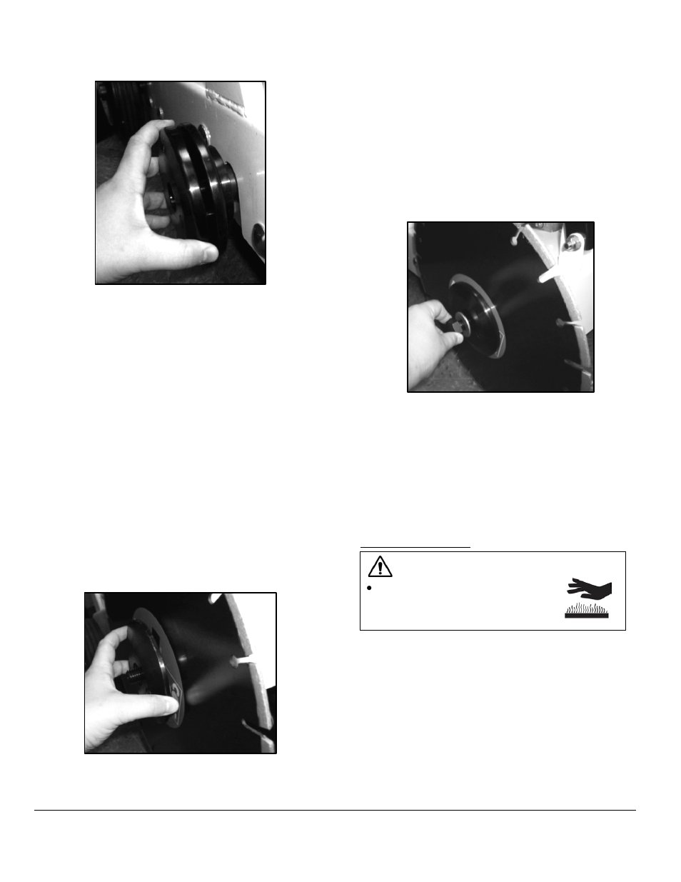 Removing the blade | Diamond Products CC1300XL User Manual | Page 19 / 38