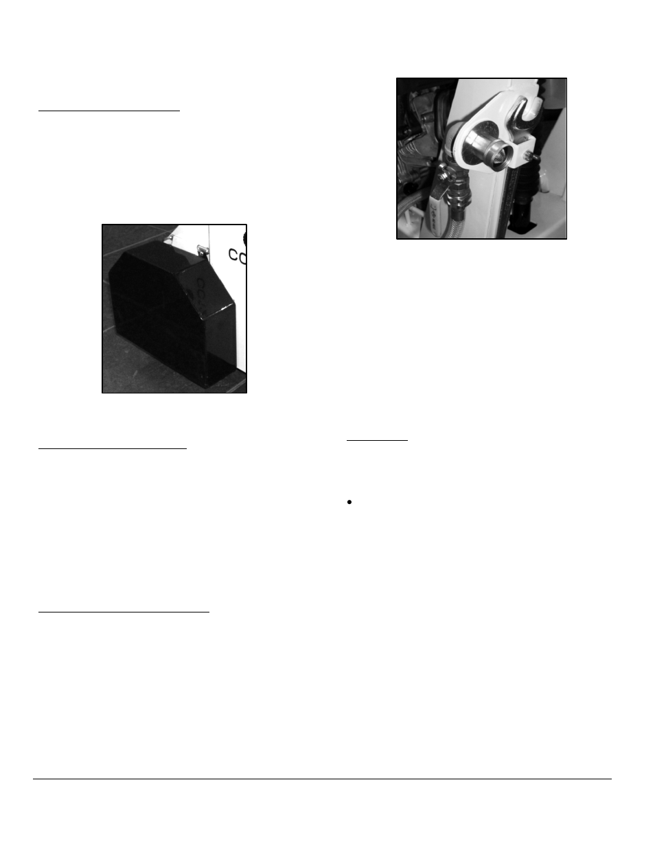 Flange guard, Installing the flange guard, Removing the flange guard | Water system, Water valve and supply hose(s), Water tank, Handwheel | Diamond Products CC1300XL User Manual | Page 21 / 38