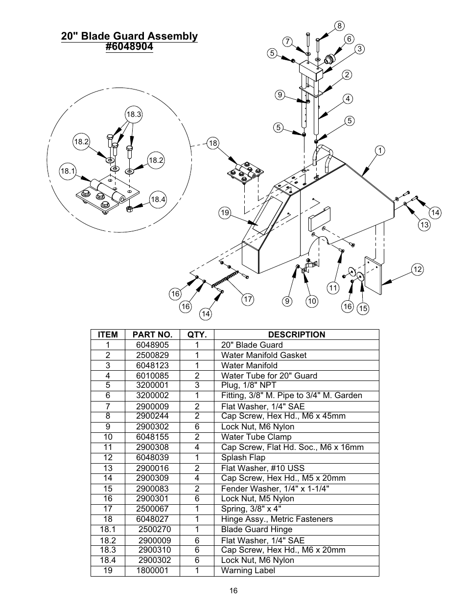 Diamond Products CC1507E User Manual | Page 16 / 20