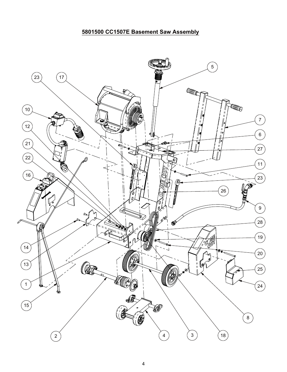 5801500_cc1507e, Sheet1, Drawing view1 | Diamond Products CC1507E User Manual | Page 4 / 20