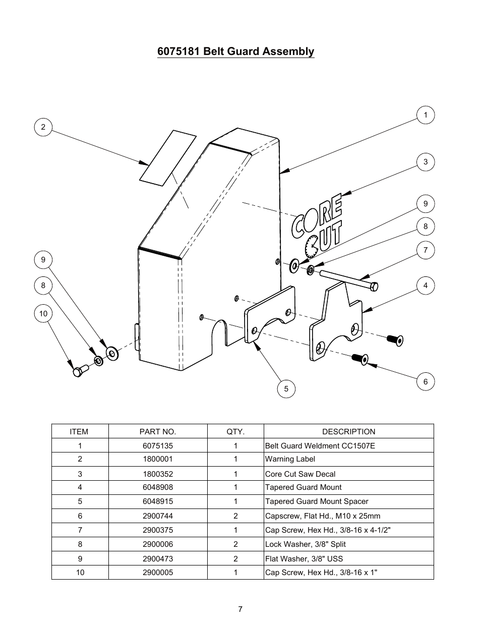 Sheet1, Drawing view1 | Diamond Products CC1507E User Manual | Page 7 / 20