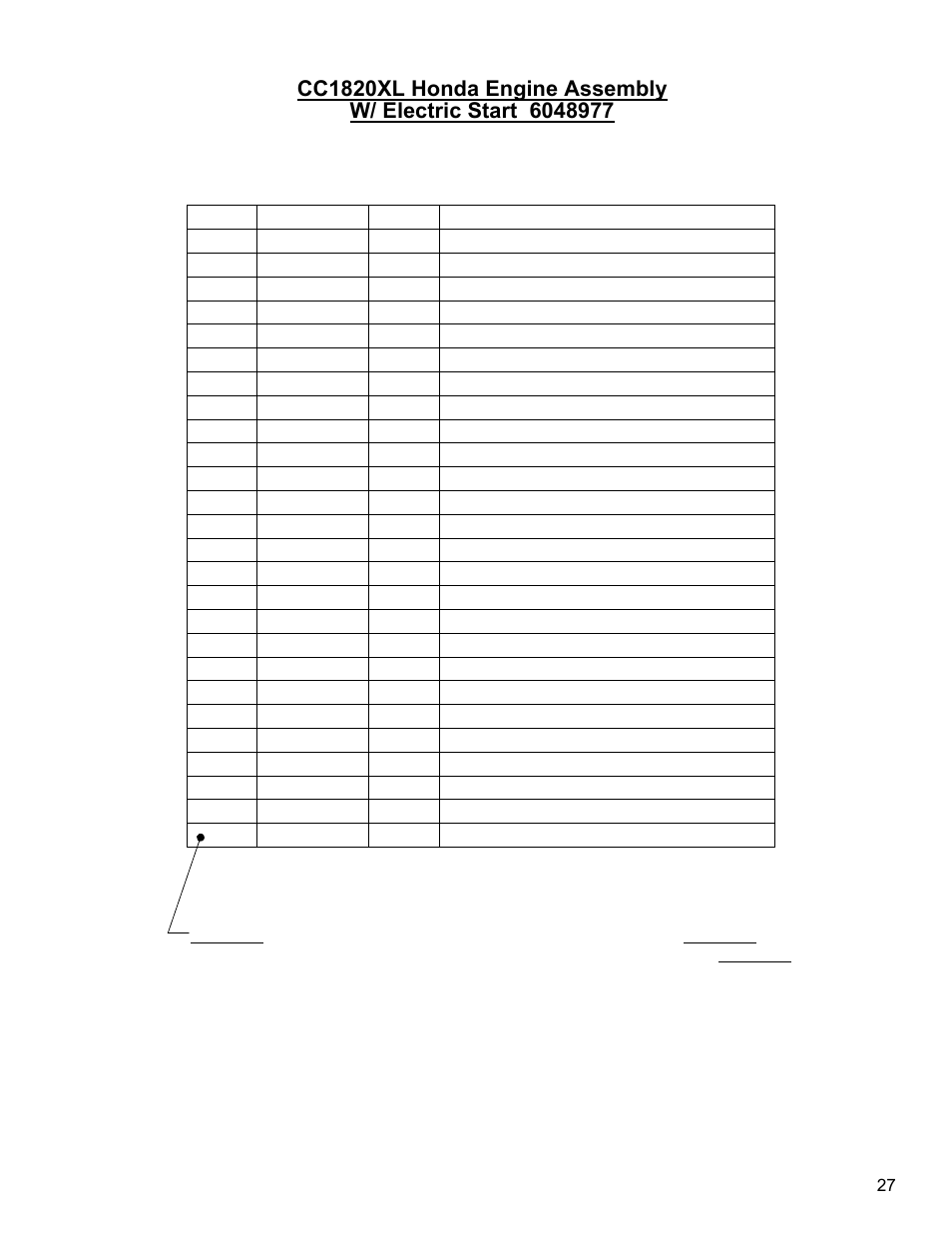 Diamond Products CC1800XL (Gas) User Manual | Page 27 / 44
