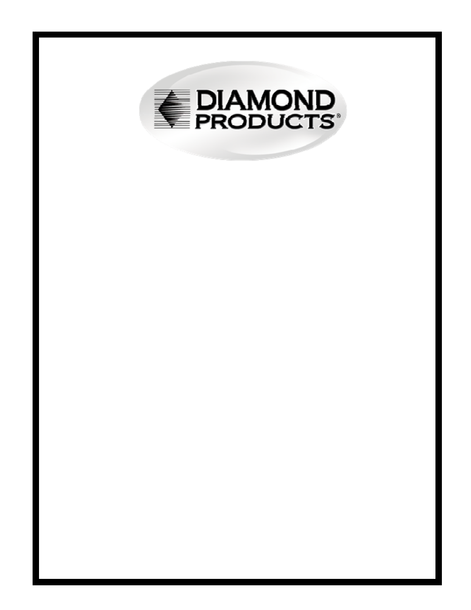 Diamond Products CC2500 (Gas) User Manual | 56 pages