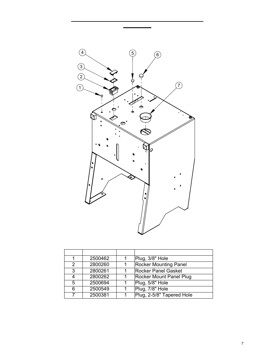 Control panel assembly | Diamond Products CC2500 (Hydraulic) User Manual | Page 7 / 60