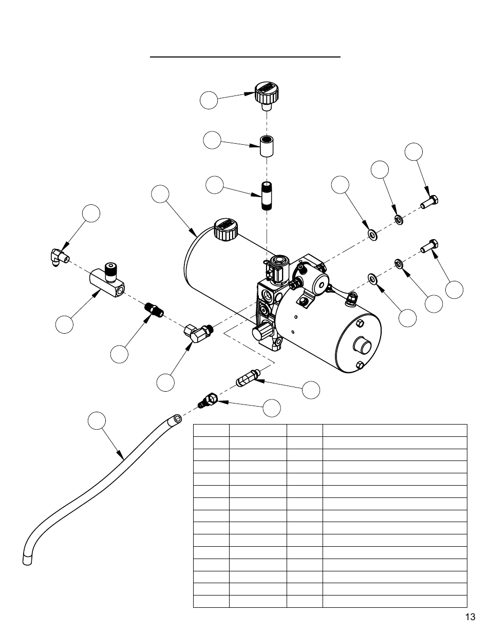 Hydraulic pump assembly | Diamond Products CC3500E (Electric) User Manual | Page 13 / 68