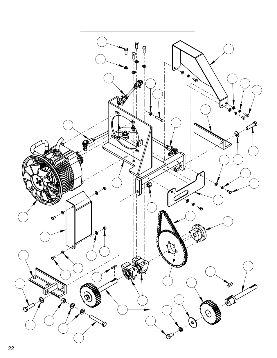 Rear drive assembly (eaton) | Diamond Products CC3500E (Electric) User Manual | Page 22 / 68