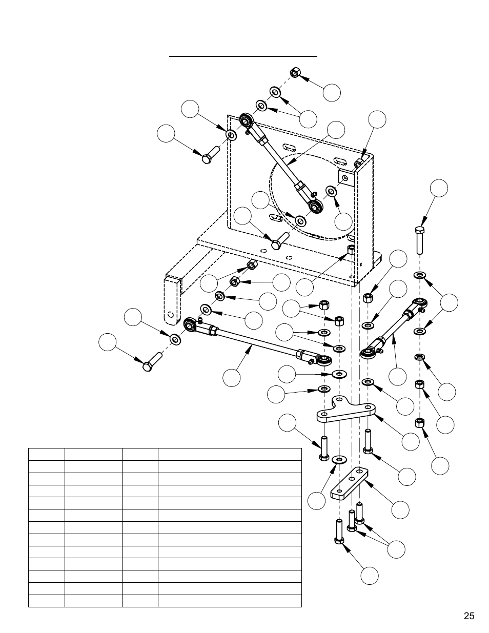 Linkage assembly | Diamond Products CC3500E (Electric) User Manual | Page 25 / 68