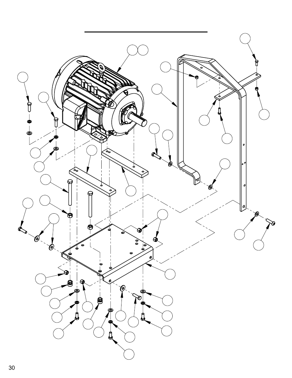 20hp motor mount assembly | Diamond Products CC3500E (Electric) User Manual | Page 30 / 68