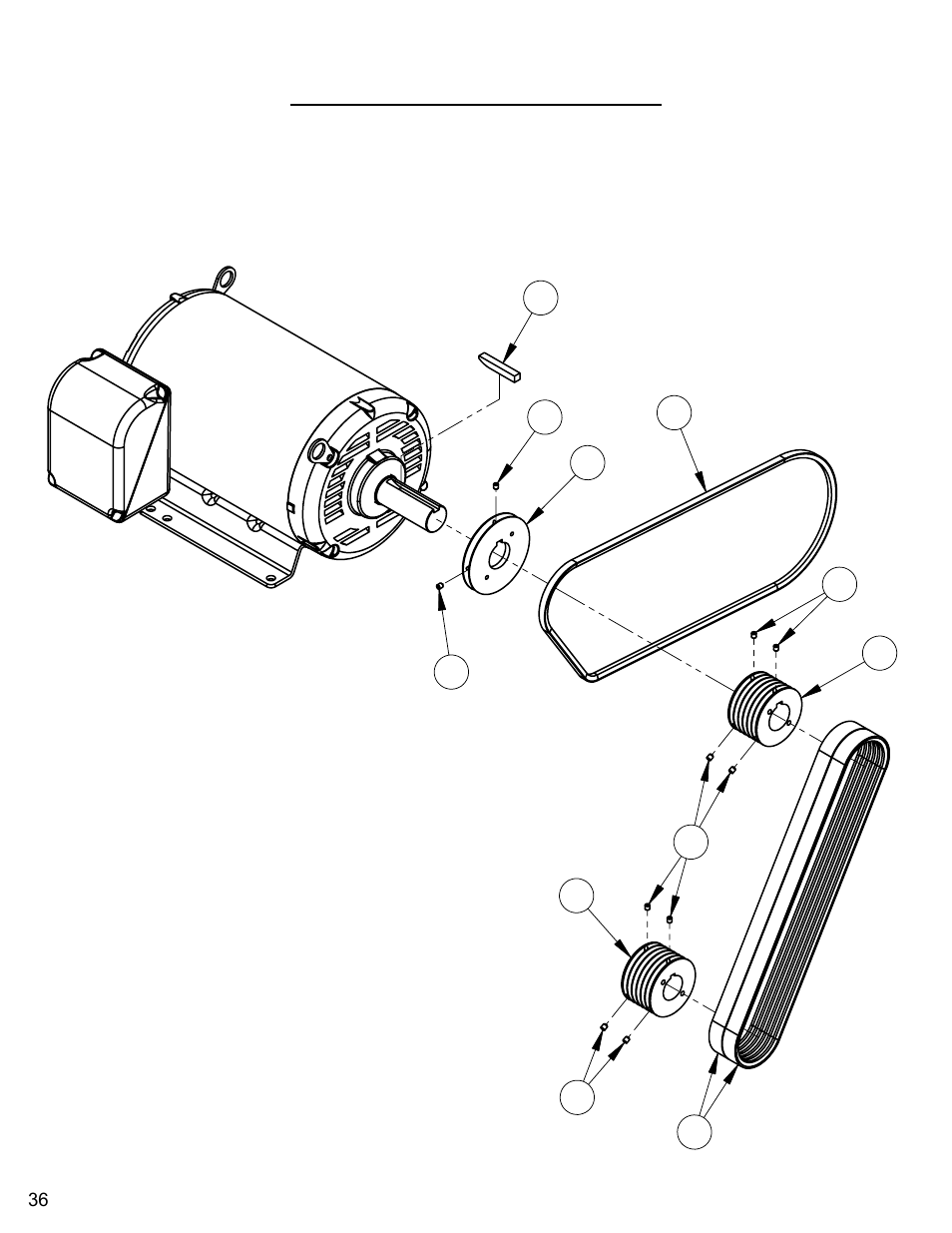 30hp belt drive assembly | Diamond Products CC3500E (Electric) User Manual | Page 36 / 68